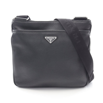 VITTELO CITY ショルダーバッグ レザー ブラック プラダ バッグ PRADA