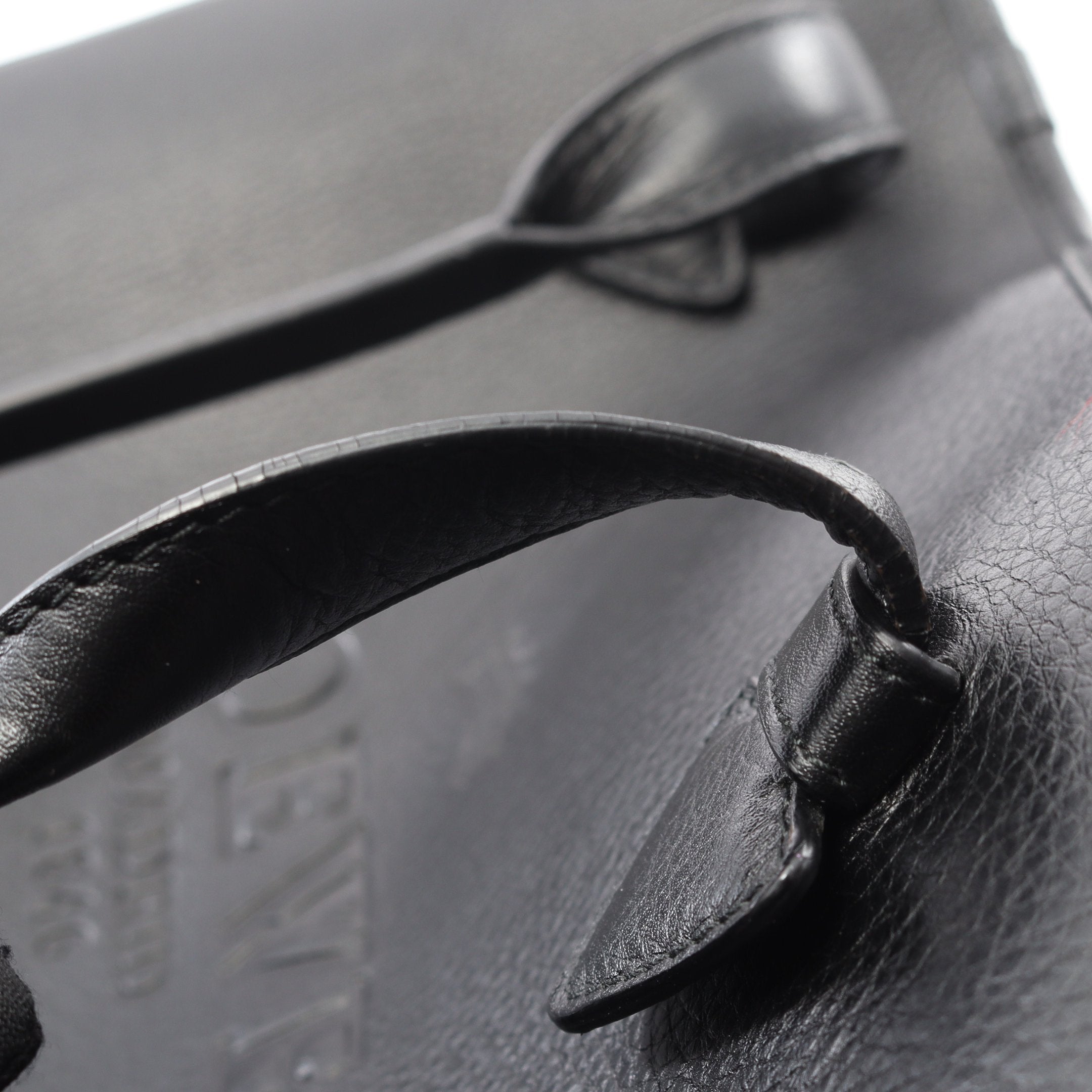 ヘリテージ ハンドバッグ トートバッグ レザー ブラック ロエベ