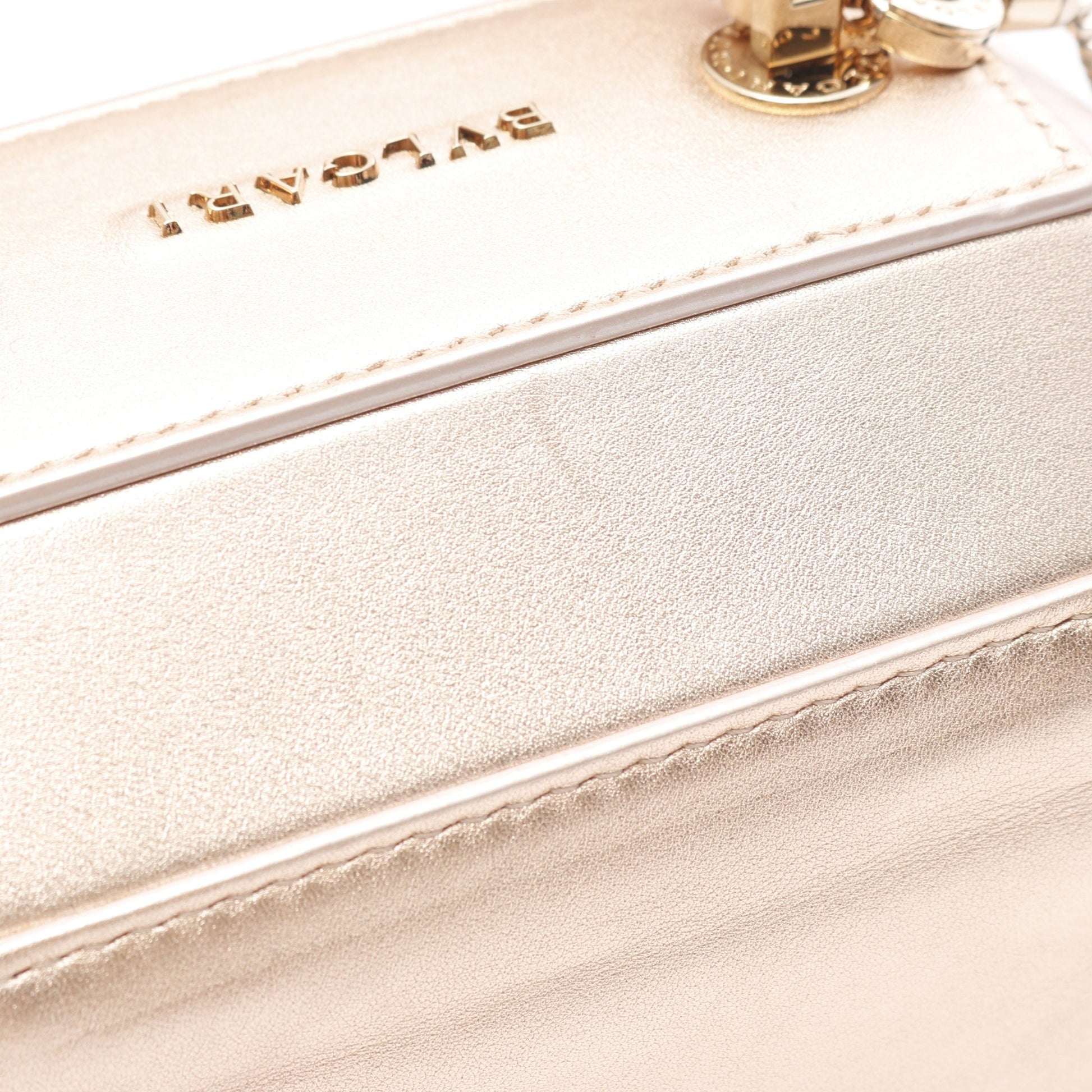 セルペンティ ジュエリーボックス ハンドバッグ バニティバッグ レザー ピンクゴールド 2WAY ブルガリ バッグ BVLGARI