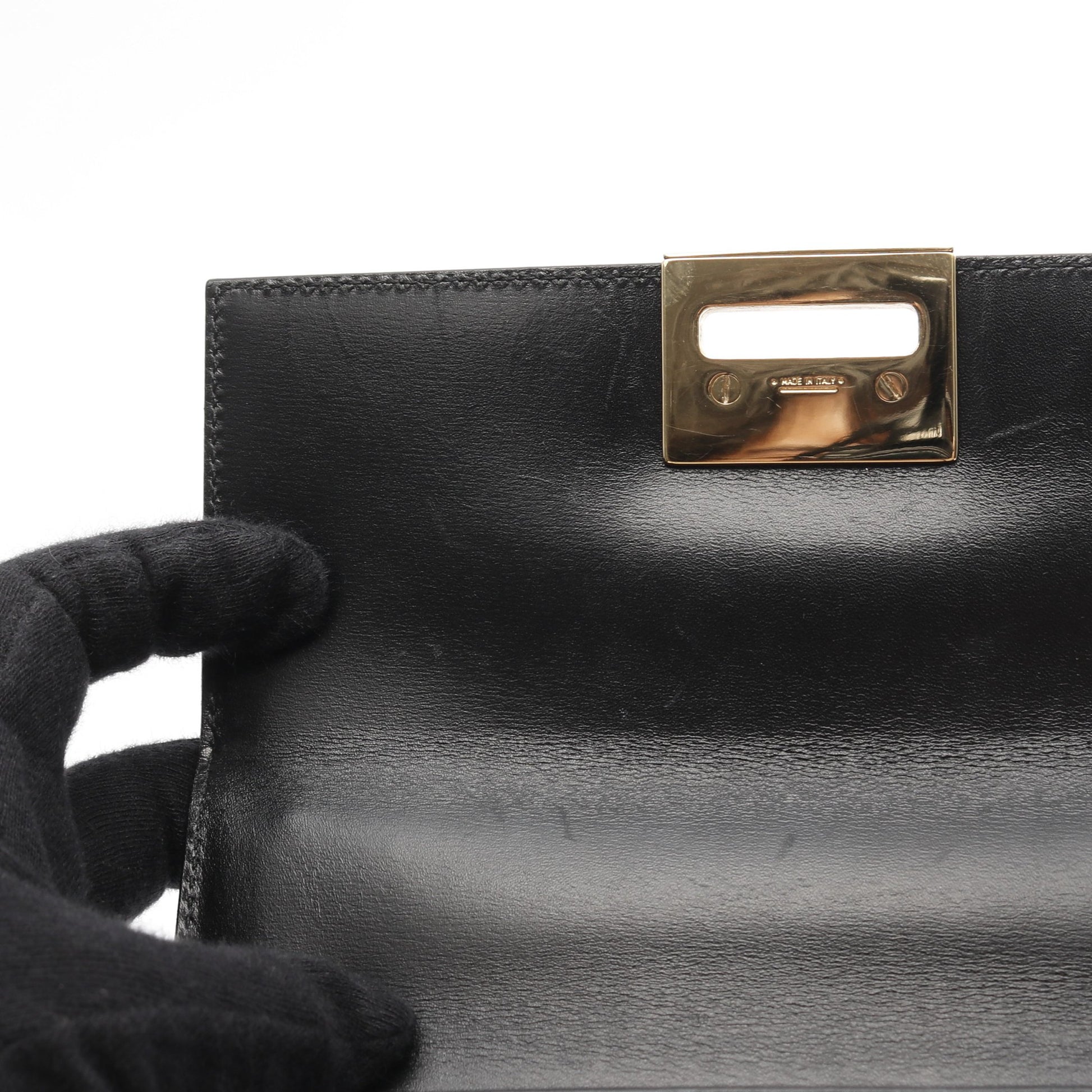 ガンチーニ ハンドバッグ レザー ブラック 2WAY サルヴァトーレフェラガモ バッグ Salvatore Ferragamo