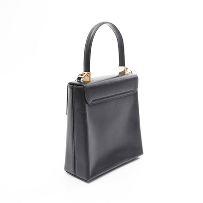 ガンチーニ ハンドバッグ レザー ブラック 2WAY サルヴァトーレフェラガモ バッグ Salvatore Ferragamo