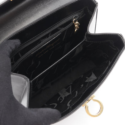 ガンチーニ ハンドバッグ レザー ブラック 2WAY サルヴァトーレフェラガモ バッグ Salvatore Ferragamo