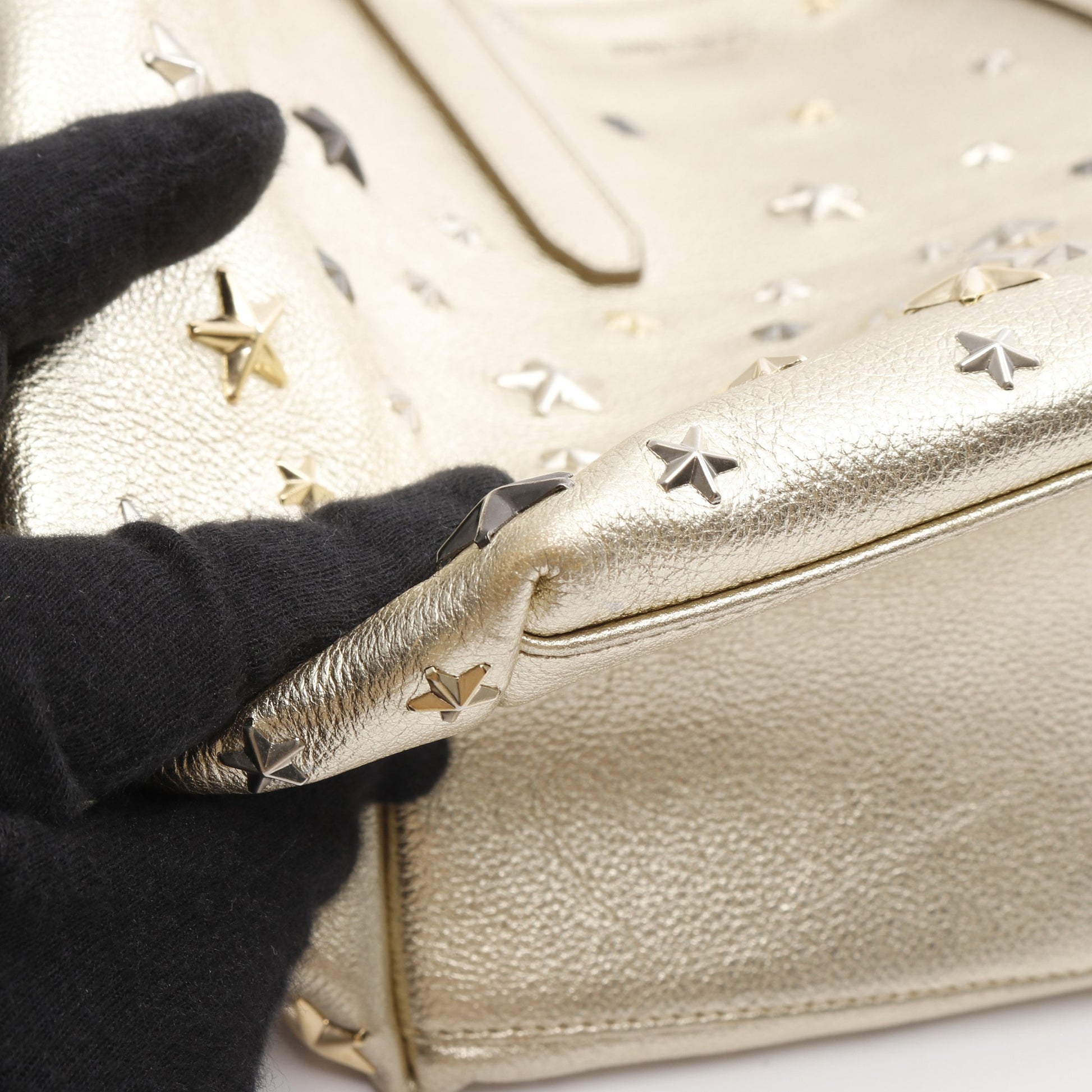 SOFIA M ソフィア ショルダーバッグ トートバッグ レザー ゴールド スタースタッズ ジミーチュウ バッグ JIMMY CHOO