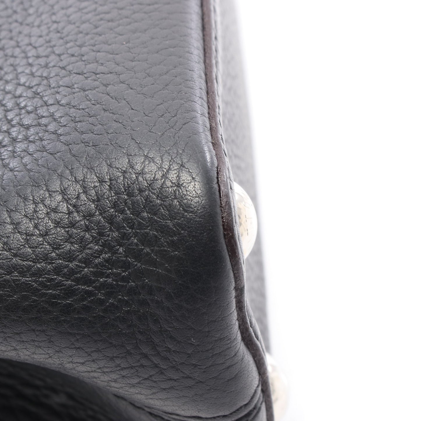 カプシーヌBB ハンドバッグ レザー ブラック ルイヴィトン バッグ LOUIS VUITTON