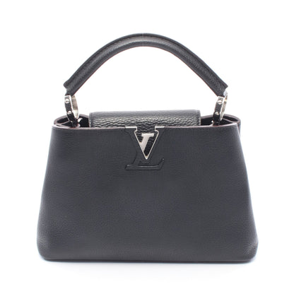 カプシーヌBB ハンドバッグ レザー ブラック ルイヴィトン バッグ LOUIS VUITTON