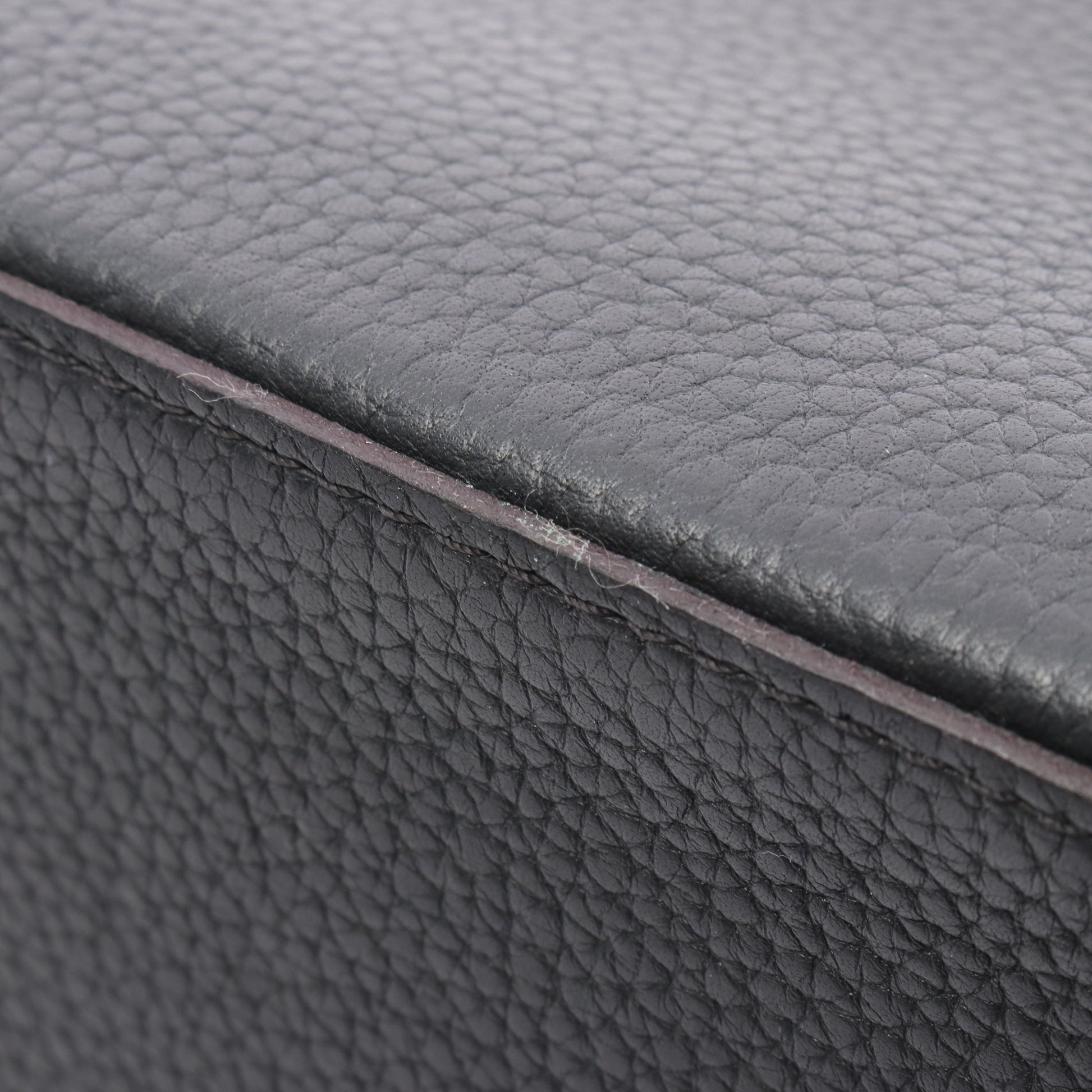 カプシーヌBB ハンドバッグ レザー ブラック ルイヴィトン バッグ LOUIS VUITTON