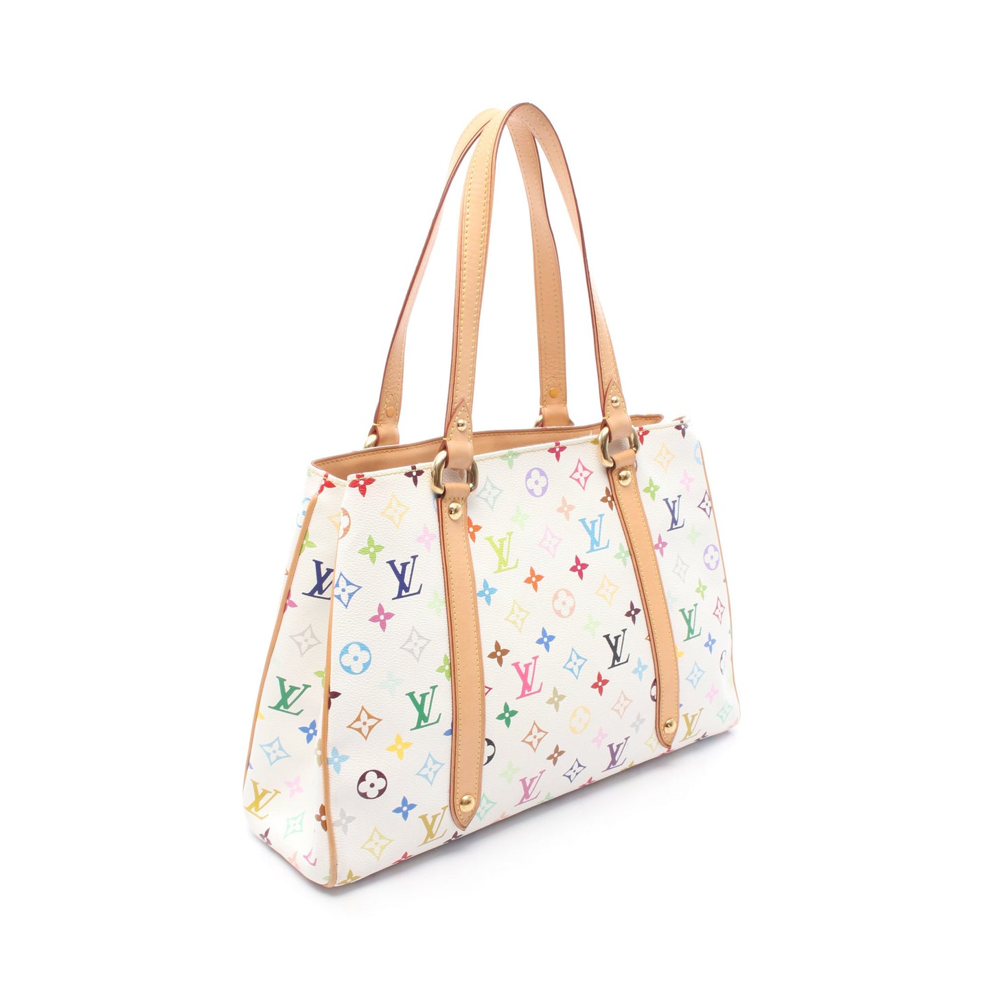 オーレリアMM モノグラムマルチカラー ブロン ショルダーバッグ トートバッグ PVC レザー ホワイト ルイヴィトン バッグ LOUIS VUITTON