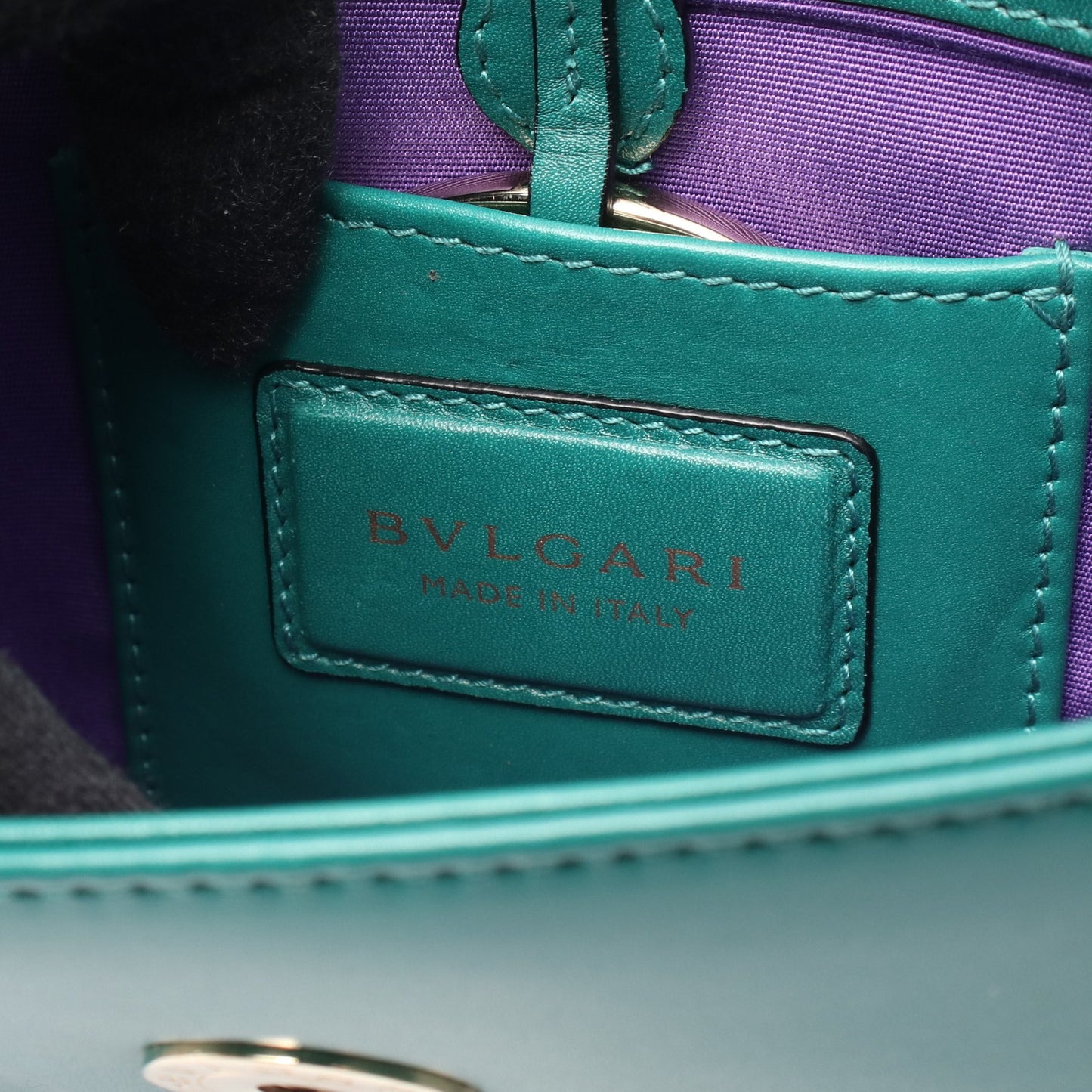 セルペンティ フォーエバー チェーンショルダーバッグ レザー グリーン ブルガリ バッグ BVLGARI