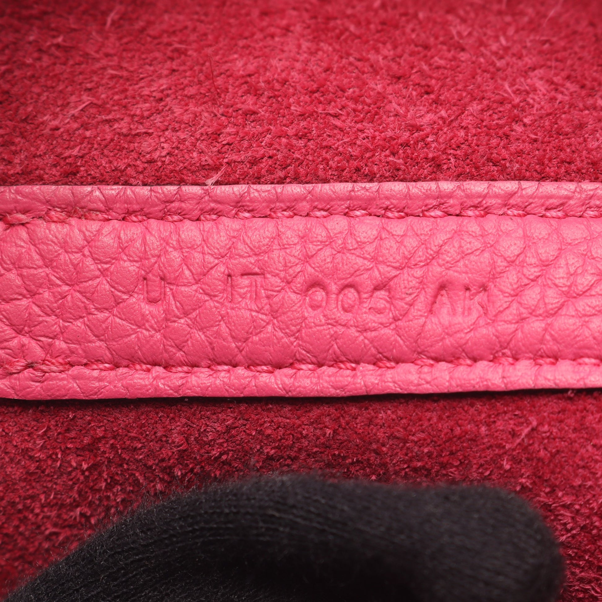 ピコタンロックPM ローズショッキング ハンドバッグ トリヨンモーリス ピンク シルバー金具 U刻印 エルメス バッグ HERMES