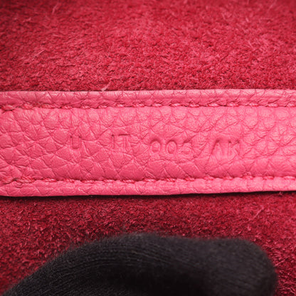 ピコタンロックPM ローズショッキング ハンドバッグ トリヨンモーリス ピンク シルバー金具 U刻印 エルメス バッグ HERMES