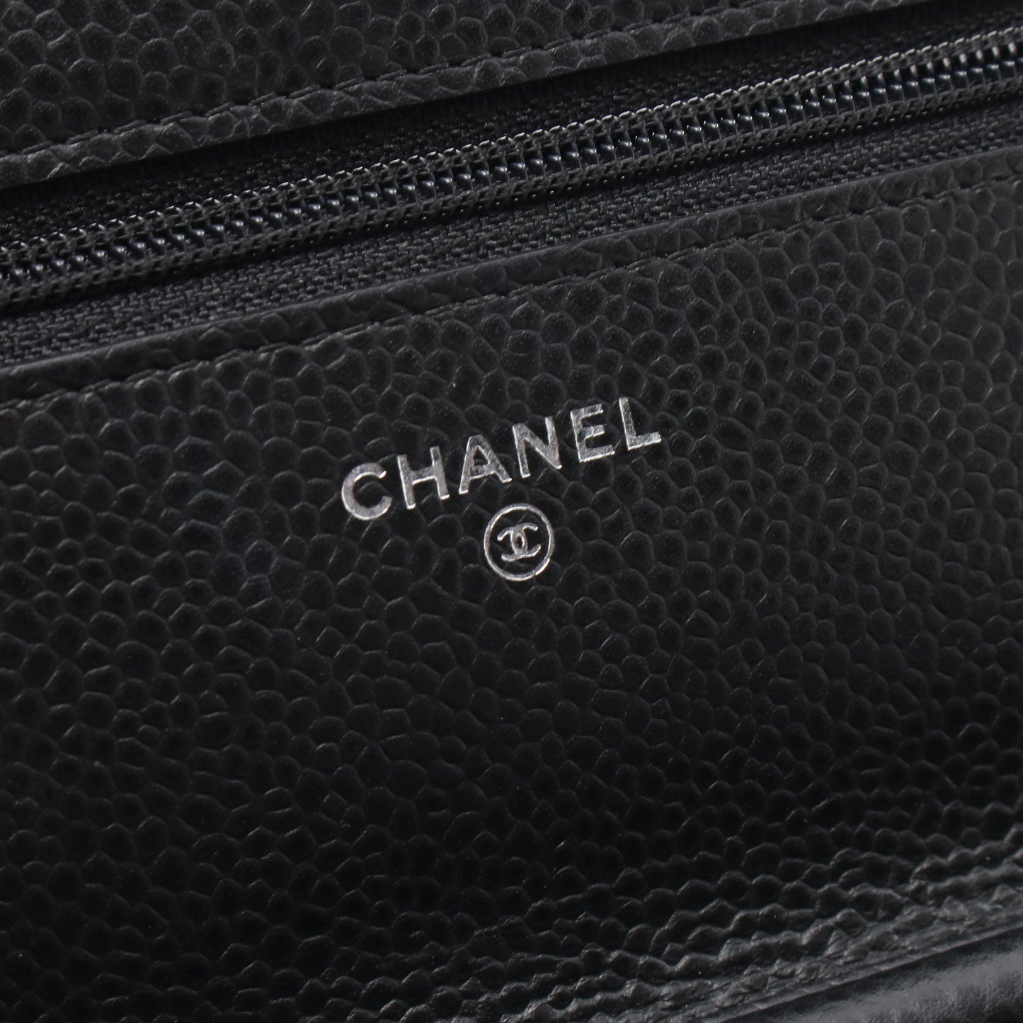 マトラッセ チェーンウォレット キャビアスキン ブラック シルバー金具 シャネル バッグ CHANEL
