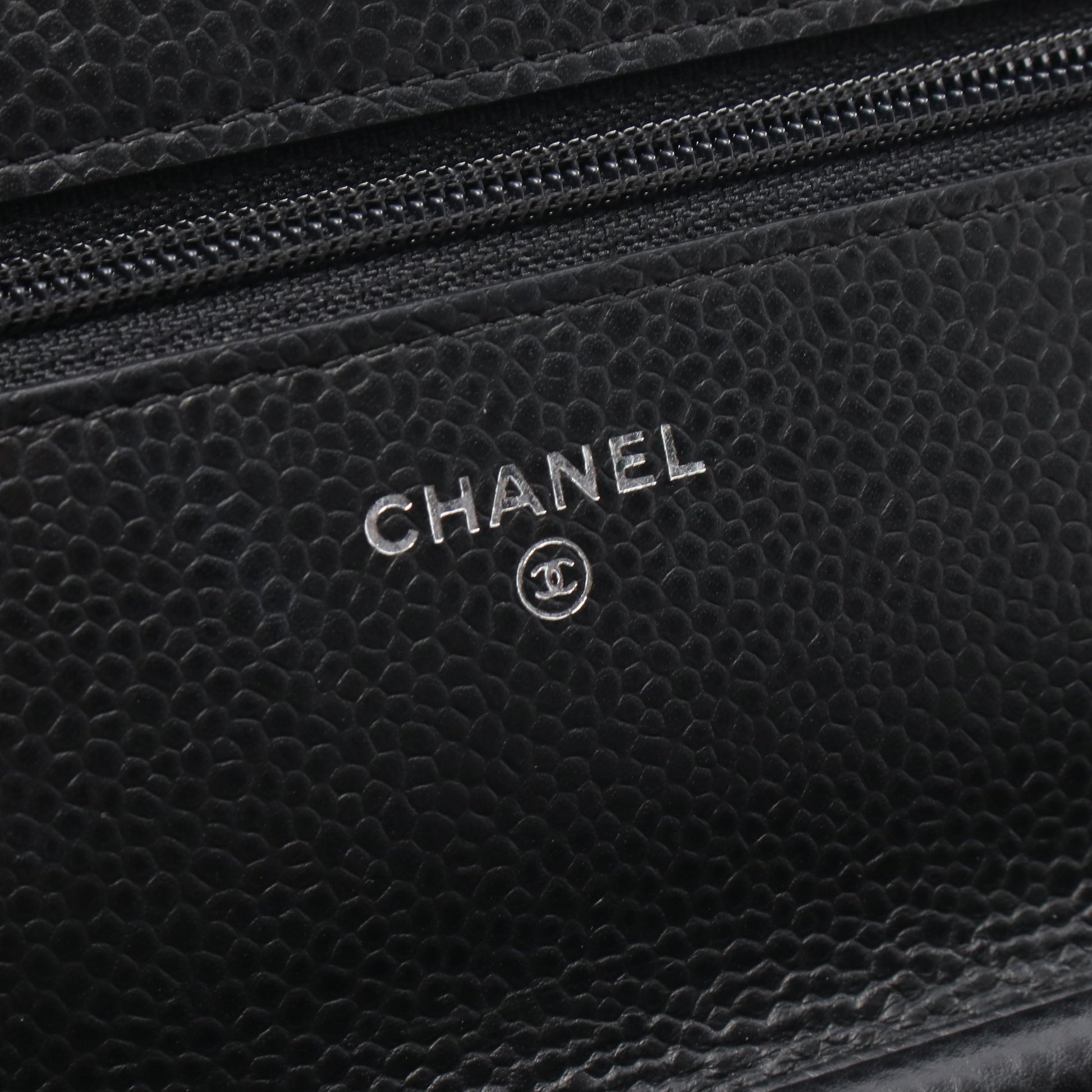 マトラッセ チェーンウォレット キャビアスキン ブラック シルバー金具 シャネル バッグ CHANEL
