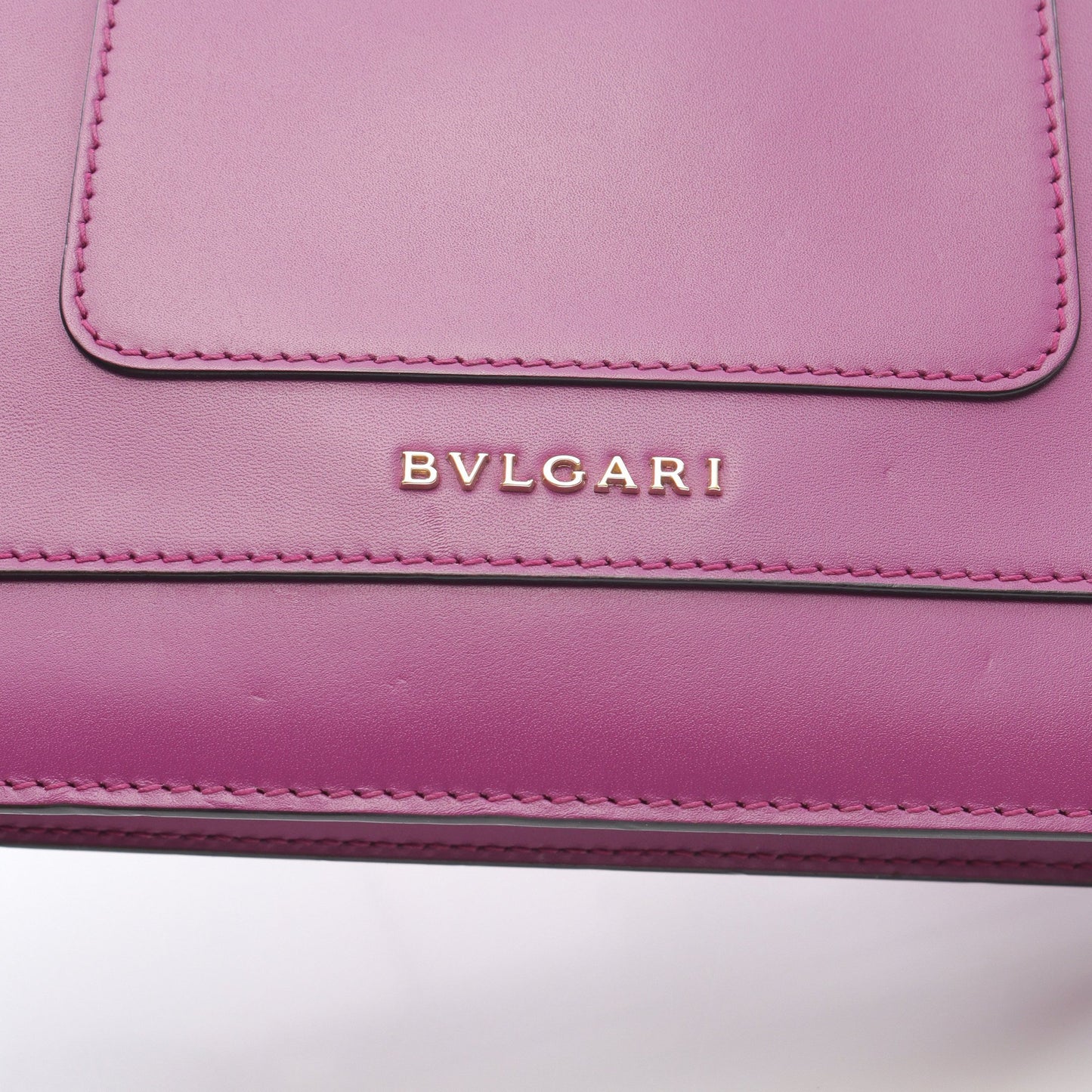 セルペンティ フォーエバー チェーンショルダーバッグ レザー パープル ブルガリ バッグ BVLGARI