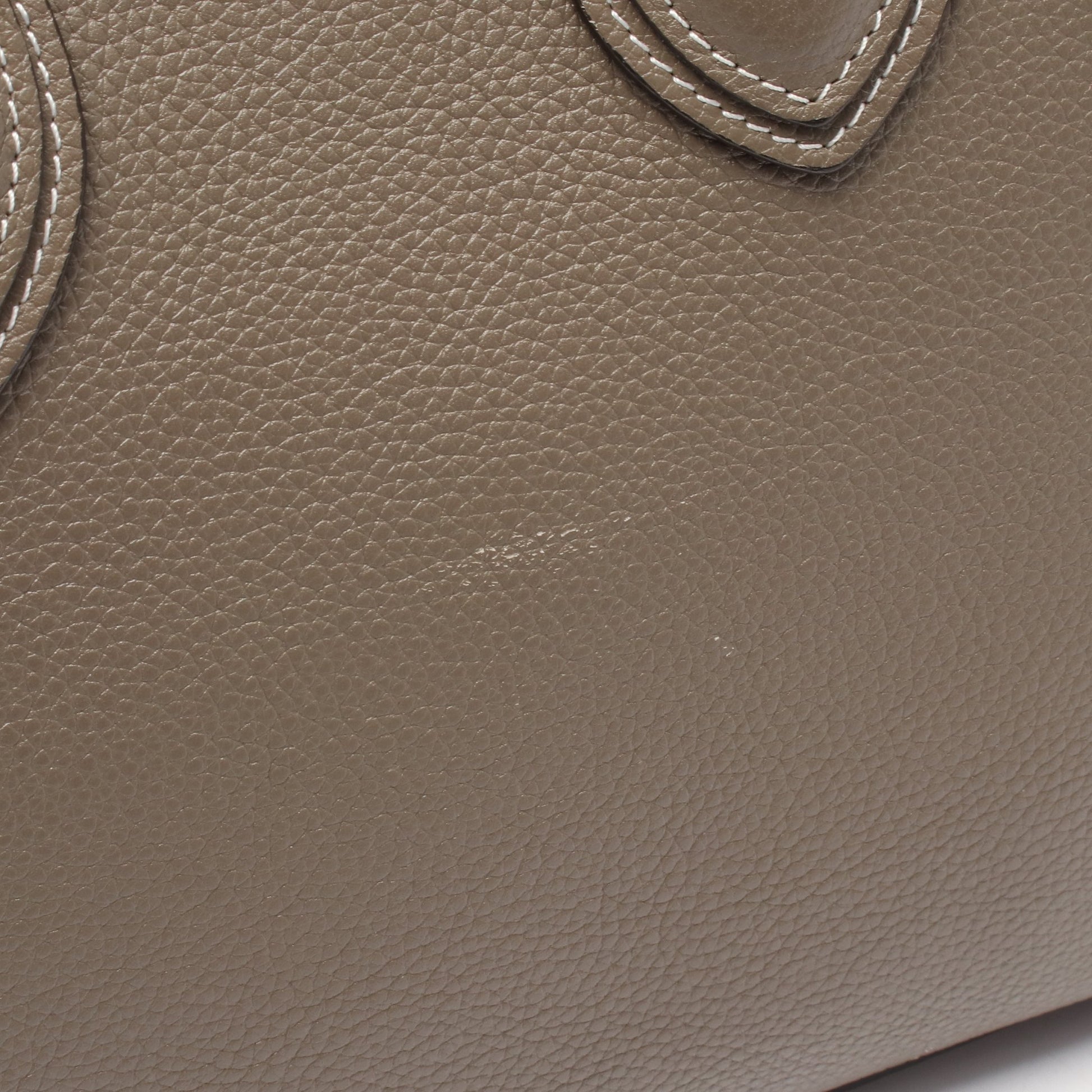 ラゲージ マイクロ ショッパー ハンドバッグ レザー グレーブラウン セリーヌ バッグ CELINE