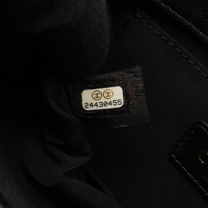 ミニマトラッセ カメリア チェーンショルダーバッグ ラムスキン ブラック ゴールド ゴールド金具 シャネル バッグ CHANEL