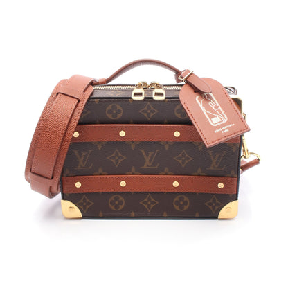 LOUIS VUITTON × NBA ハンドル ソフトトランク モノグラム ハンドバッグ PVC レザー ブラウン 2WAY ルイヴィトン バッグ LOUIS VUITTON