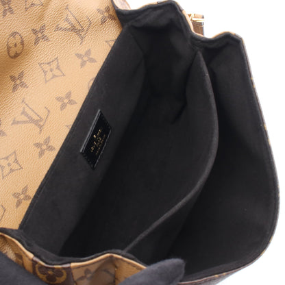 ポシェット メティス MM モノグラムリバース ハンドバッグ PVC レザー ブラウン ブラック 2WAY ルイヴィトン バッグ LOUIS VUITTON