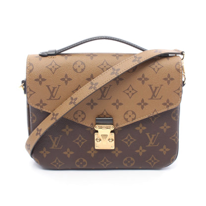 ポシェット メティス MM モノグラムリバース ハンドバッグ PVC レザー ブラウン ブラック 2WAY ルイヴィトン バッグ LOUIS VUITTON