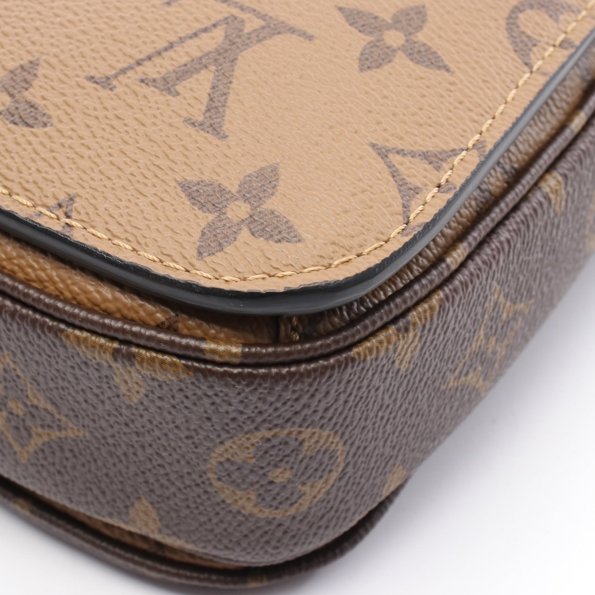 ポシェット メティス MM モノグラムリバース ハンドバッグ PVC レザー ブラウン ブラック 2WAY ルイヴィトン バッグ LOUIS VUITTON