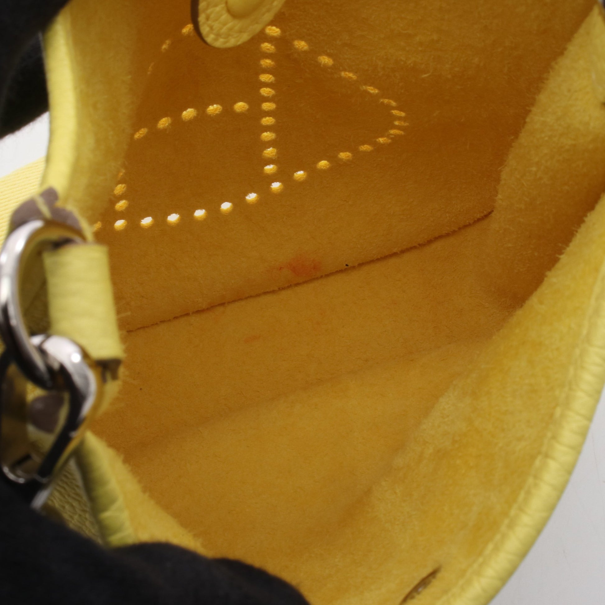 エヴリンTPM リモンチェッロ ショルダーバッグ トリヨンクレマンス イエロー シルバー金具 B刻印 エルメス バッグ HERMES