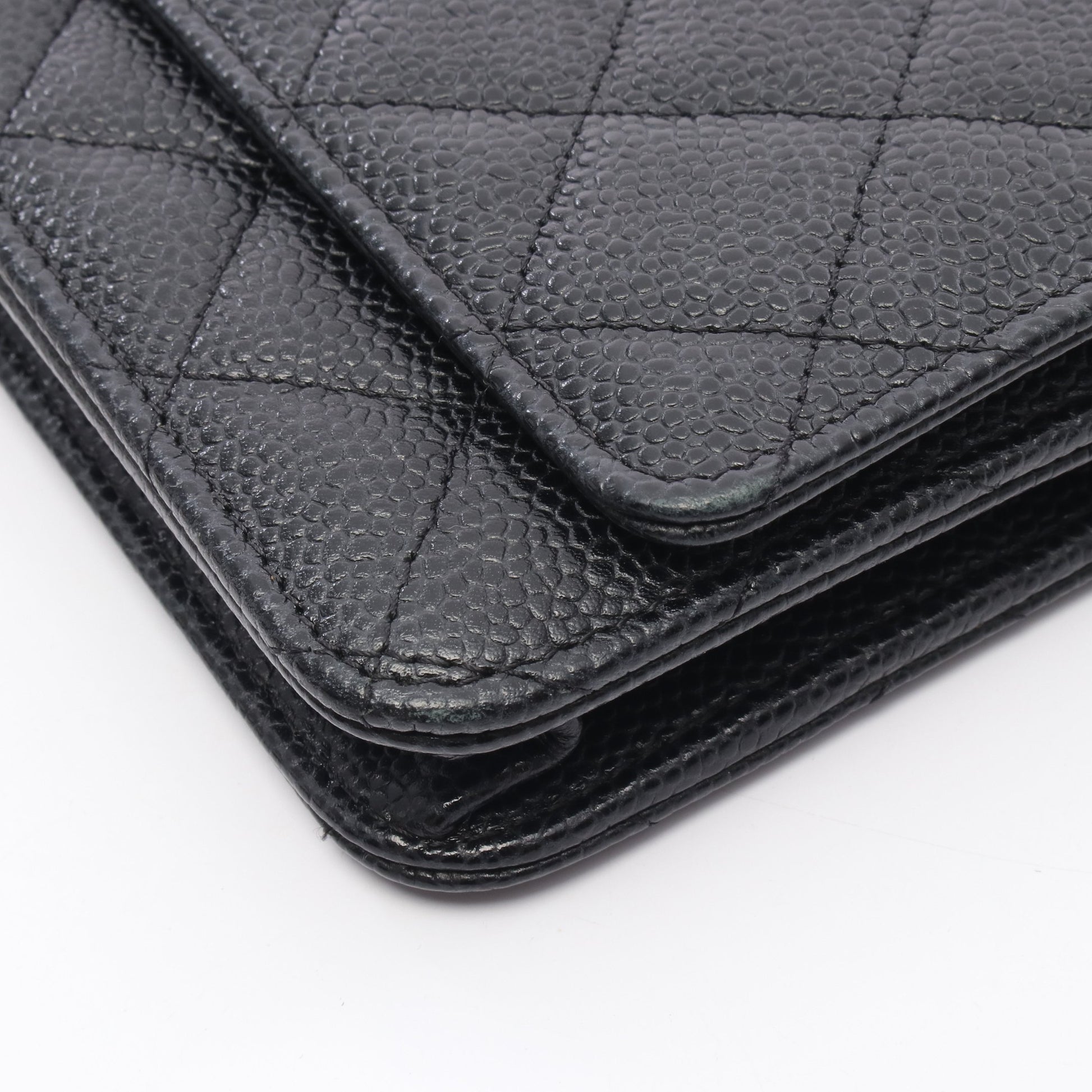 マトラッセ チェーンウォレット キャビアスキン ブラック ゴールド金具 シャネル バッグ CHANEL