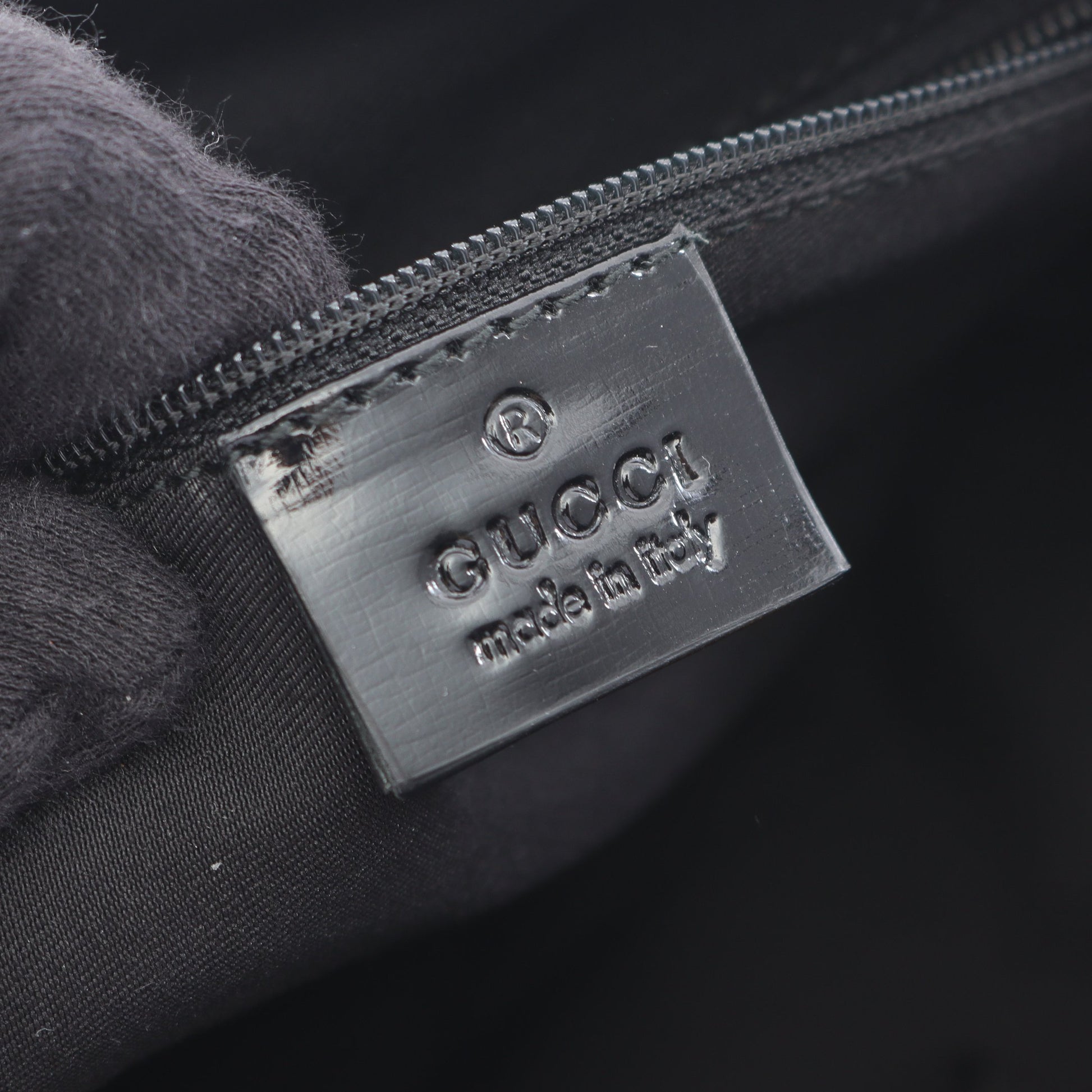 GGキャンバス ハンドバッグ キャンバス エナメルレザー ベージュ ブラック グッチ バッグ GUCCI
