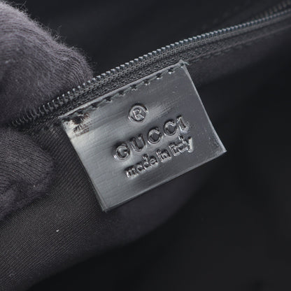 GGキャンバス ハンドバッグ キャンバス エナメルレザー ベージュ ブラック グッチ バッグ GUCCI