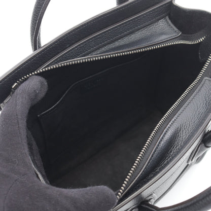 ラゲージ ナノショッパー ハンドバッグ レザー ブラック 2WAY セリーヌ バッグ CELINE