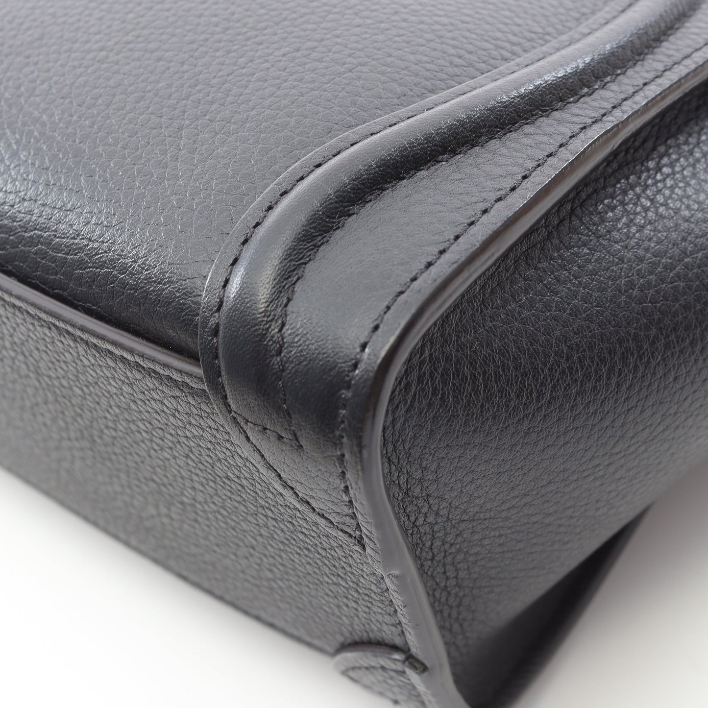 ラゲージ ナノショッパー ハンドバッグ レザー ブラック 2WAY セリーヌ バッグ CELINE