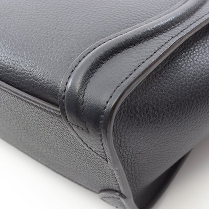 ラゲージ ナノショッパー ハンドバッグ レザー ブラック 2WAY セリーヌ バッグ CELINE