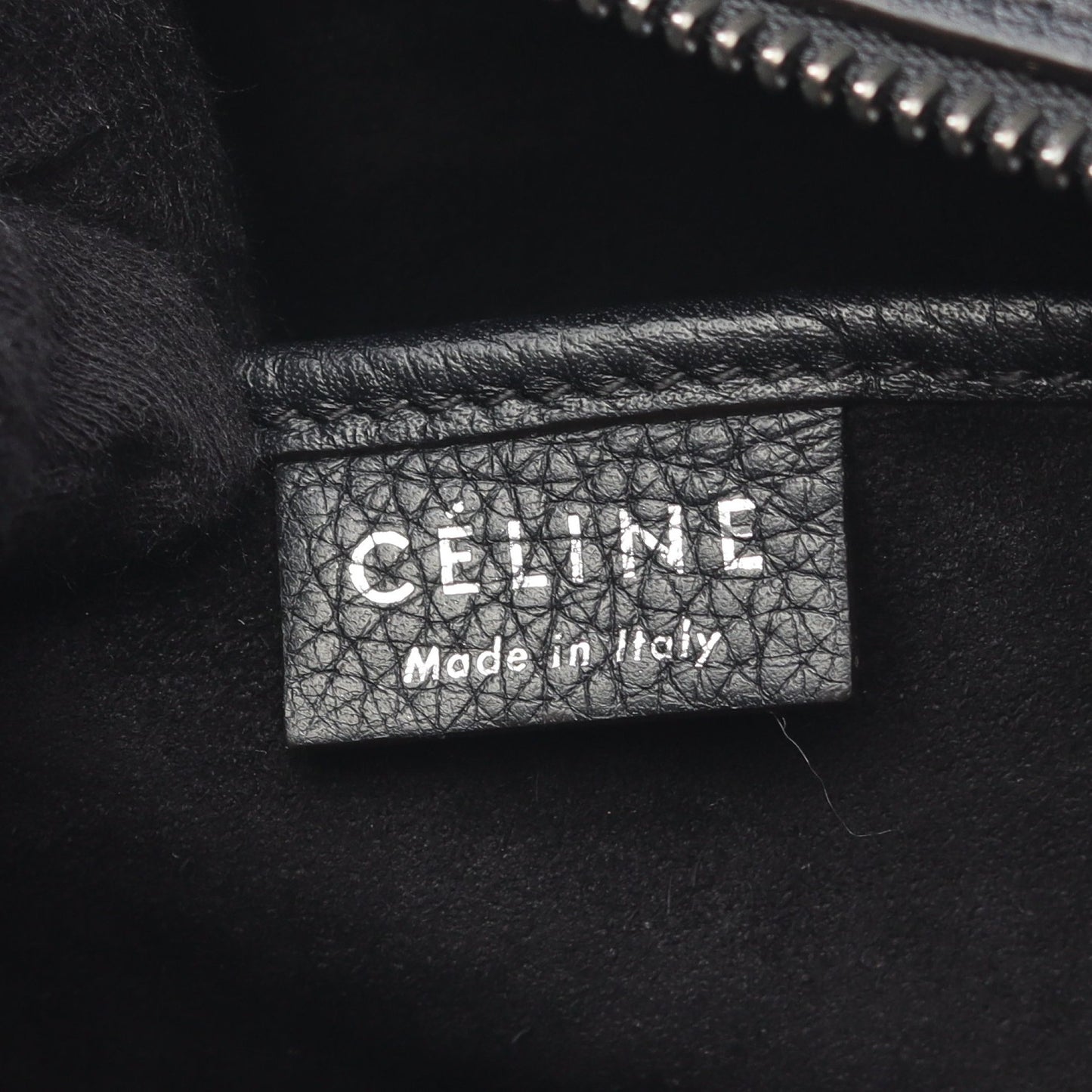 ラゲージ ナノショッパー ハンドバッグ レザー ブラック 2WAY セリーヌ バッグ CELINE