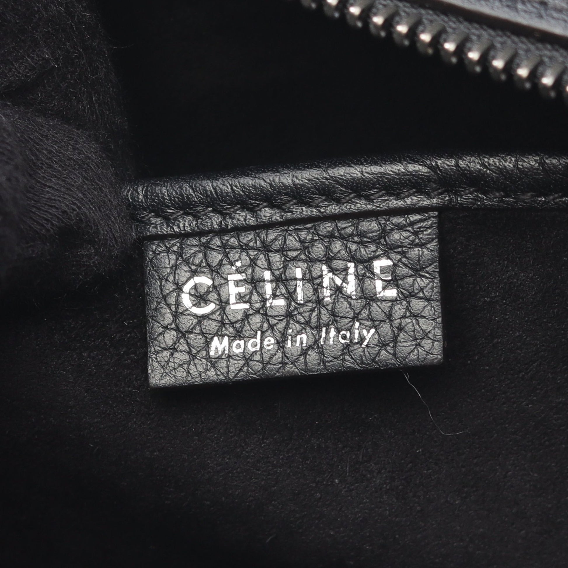ラゲージ ナノショッパー ハンドバッグ レザー ブラック 2WAY セリーヌ バッグ CELINE