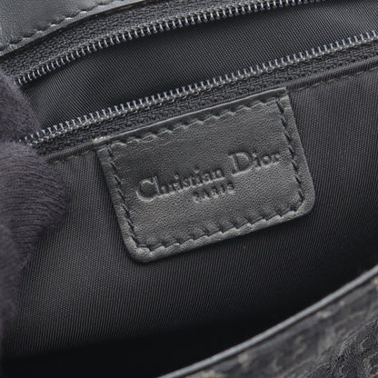 トロッター ストリートシック ショルダーバッグ キャンバス レザー ブラック クリスチャンディオール バッグ Christian Dior