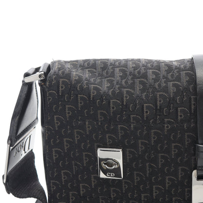 トロッター ストリートシック ショルダーバッグ キャンバス レザー ブラック クリスチャンディオール バッグ Christian Dior
