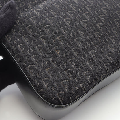 トロッター ストリートシック ショルダーバッグ キャンバス レザー ブラック クリスチャンディオール バッグ Christian Dior