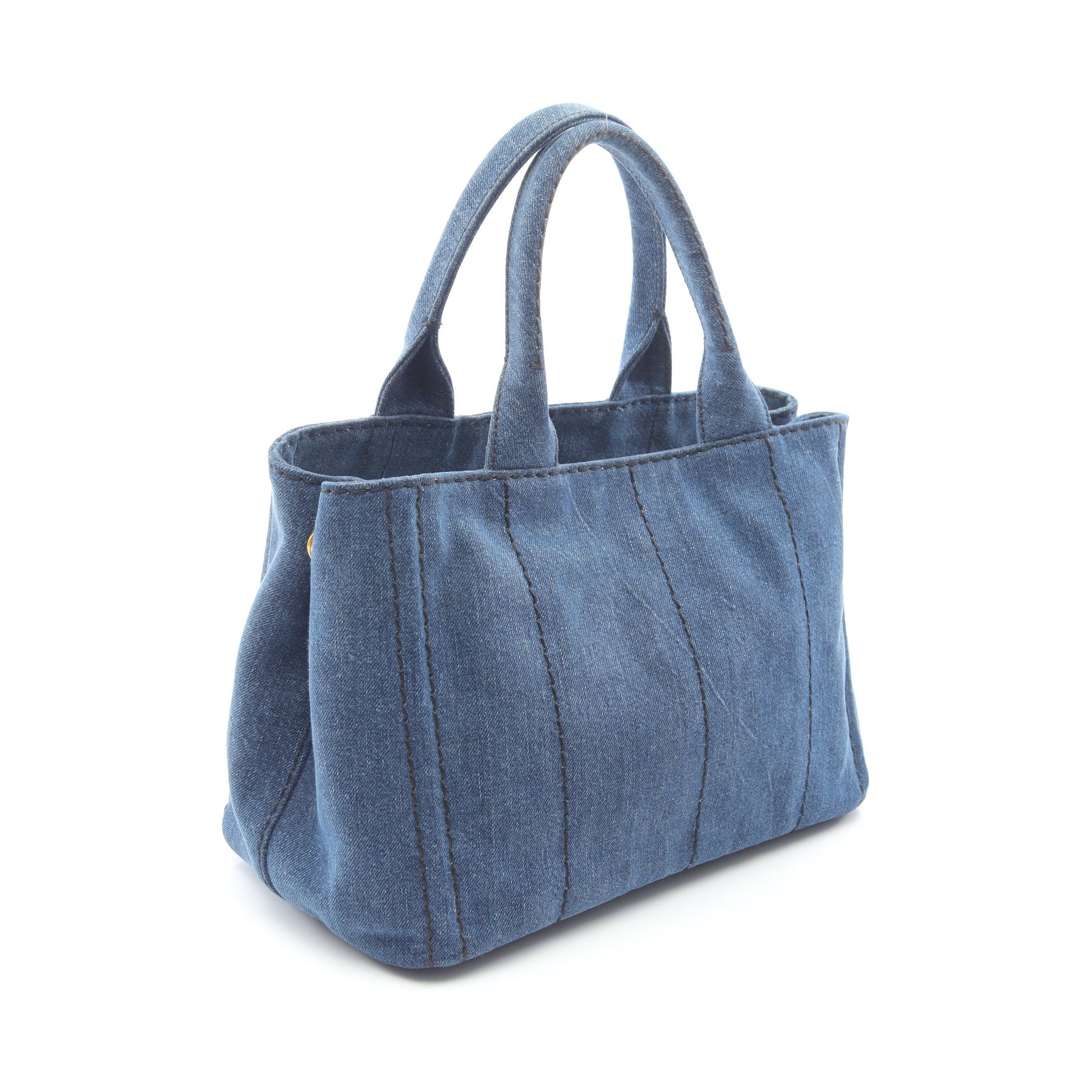 CANAPA カナパ ハンドバッグ トートバッグ デニム インディゴブルー 2WAY プラダ バッグ PRADA