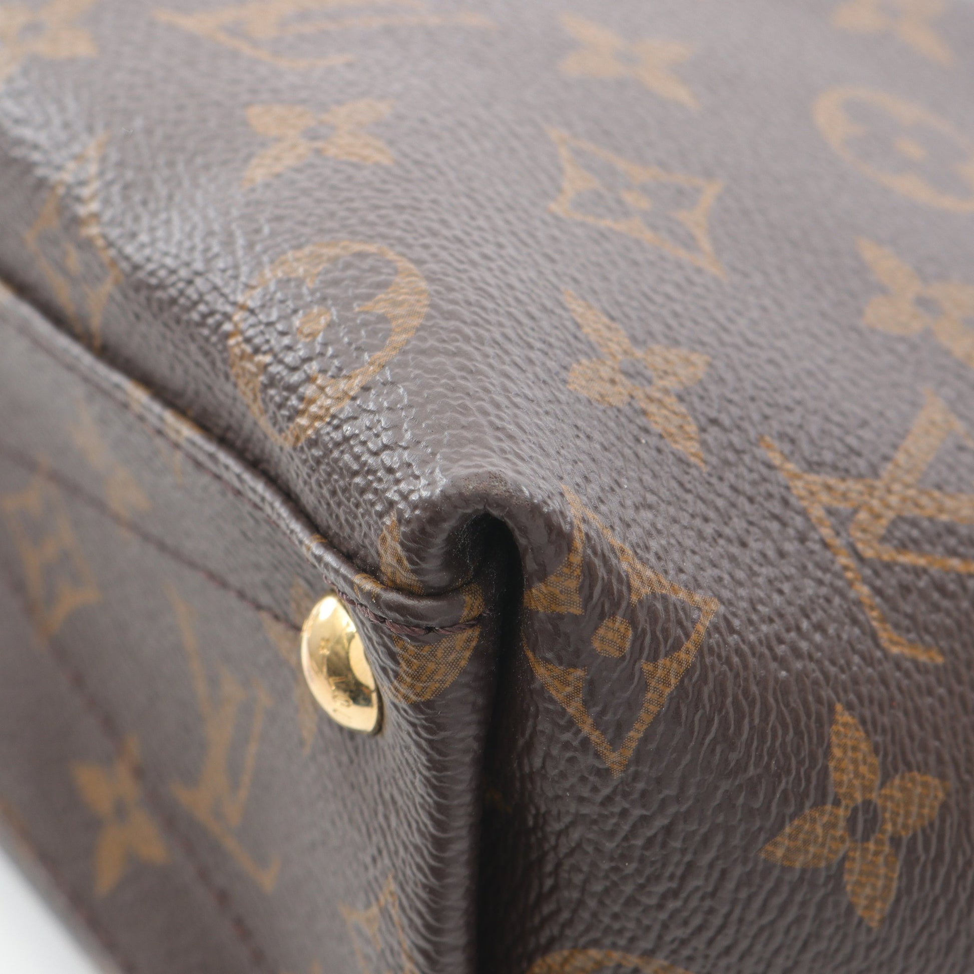 VトートBB モノグラム ハンドバッグ PVC レザー ブラウン ブラック 2WAY ルイヴィトン バッグ LOUIS VUITTON