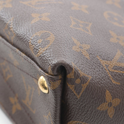 VトートBB モノグラム ハンドバッグ PVC レザー ブラウン ブラック 2WAY ルイヴィトン バッグ LOUIS VUITTON