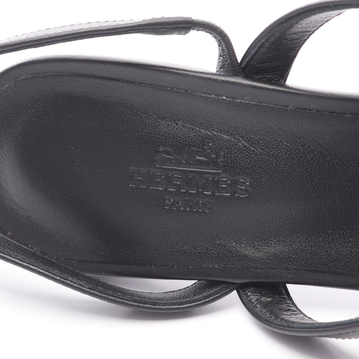 グラムール サンダル レザー ブラック エルメス シューズ HERMES