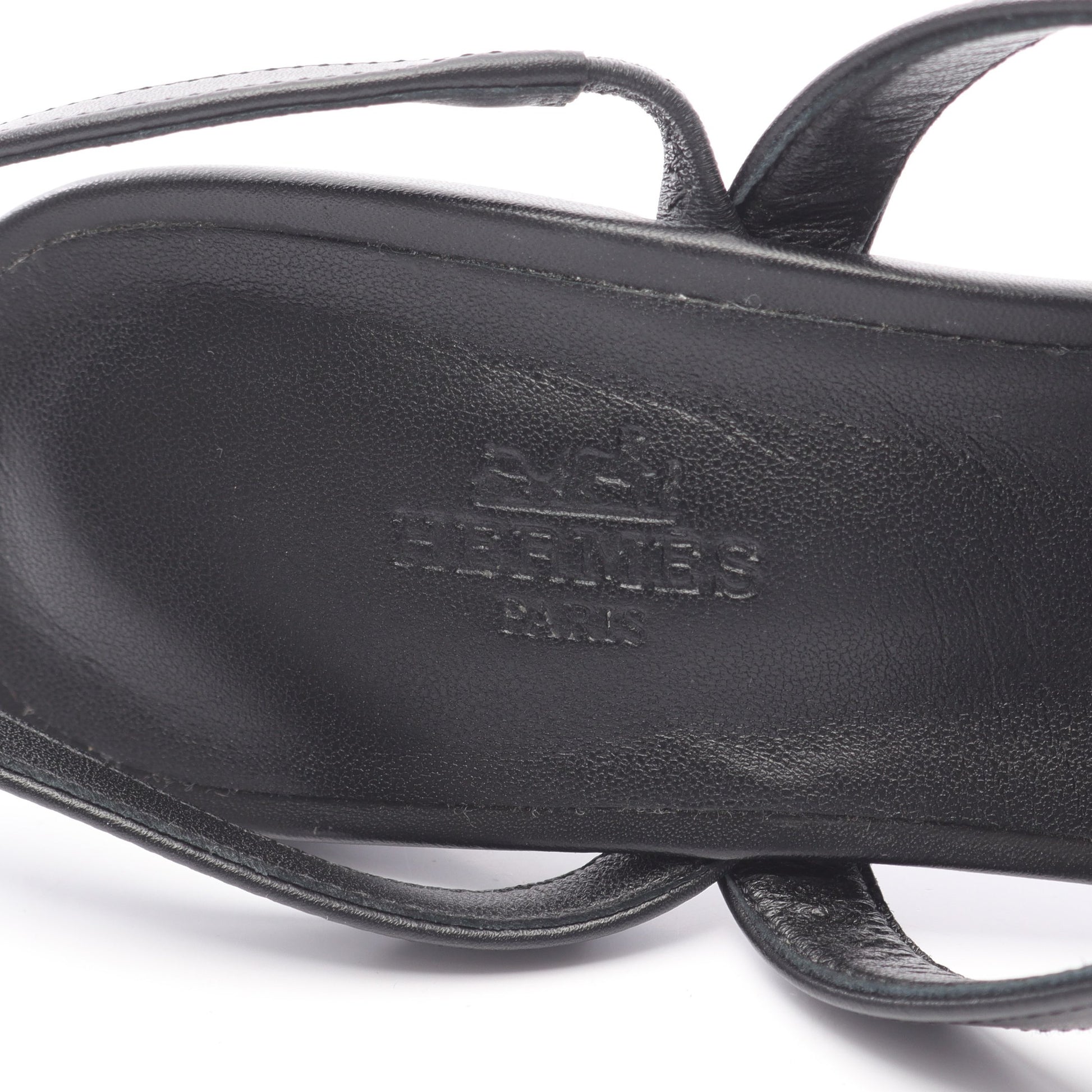グラムール サンダル レザー ブラック エルメス シューズ HERMES