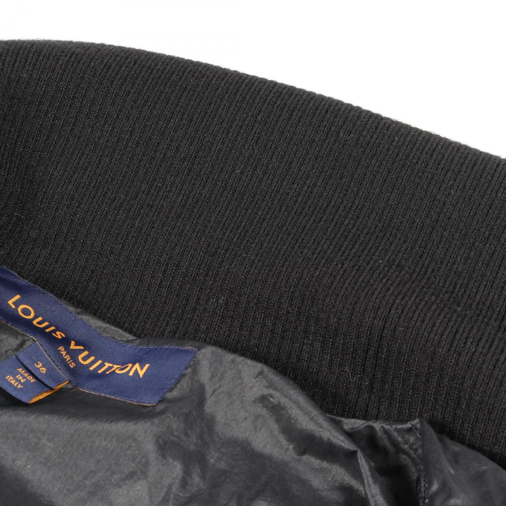 クロップド モノグラム パファジャケット ジャケット ナイロン ブラック 中綿 ルイヴィトン アウター LOUIS VUITTON