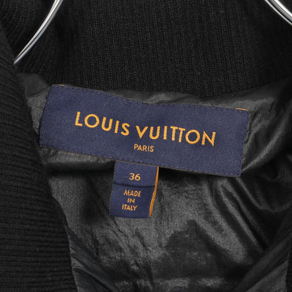 クロップド モノグラム パファジャケット ジャケット ナイロン ブラック 中綿 ルイヴィトン アウター LOUIS VUITTON