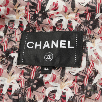 ココマークボタン スパンコール ツイード ジャケット コットン ブラック ホワイト マルチカラー シャネル アウター CHANEL