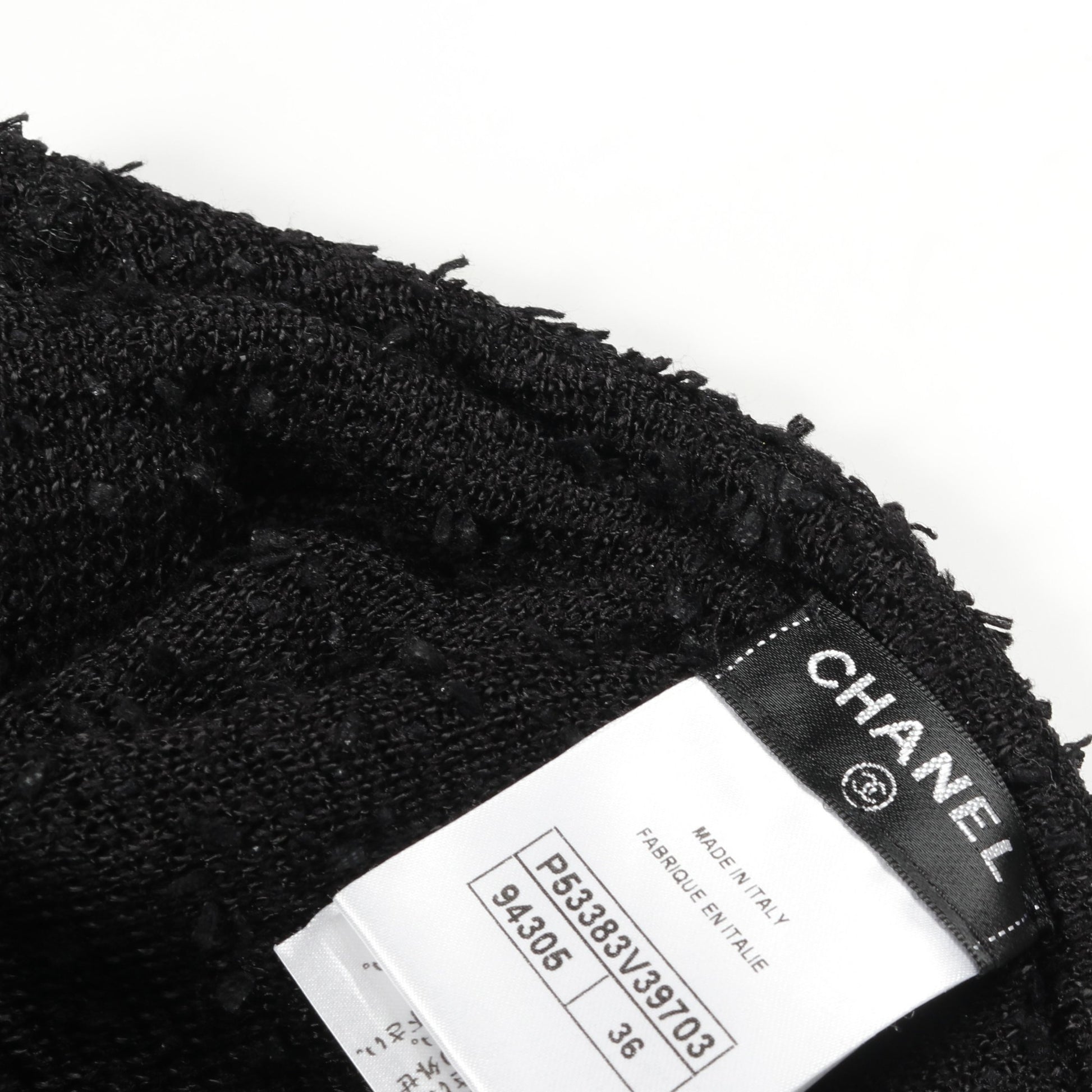 ココマークボタン ツイード ニット ナイロン レーヨン ブラック シャネル トップス CHANEL