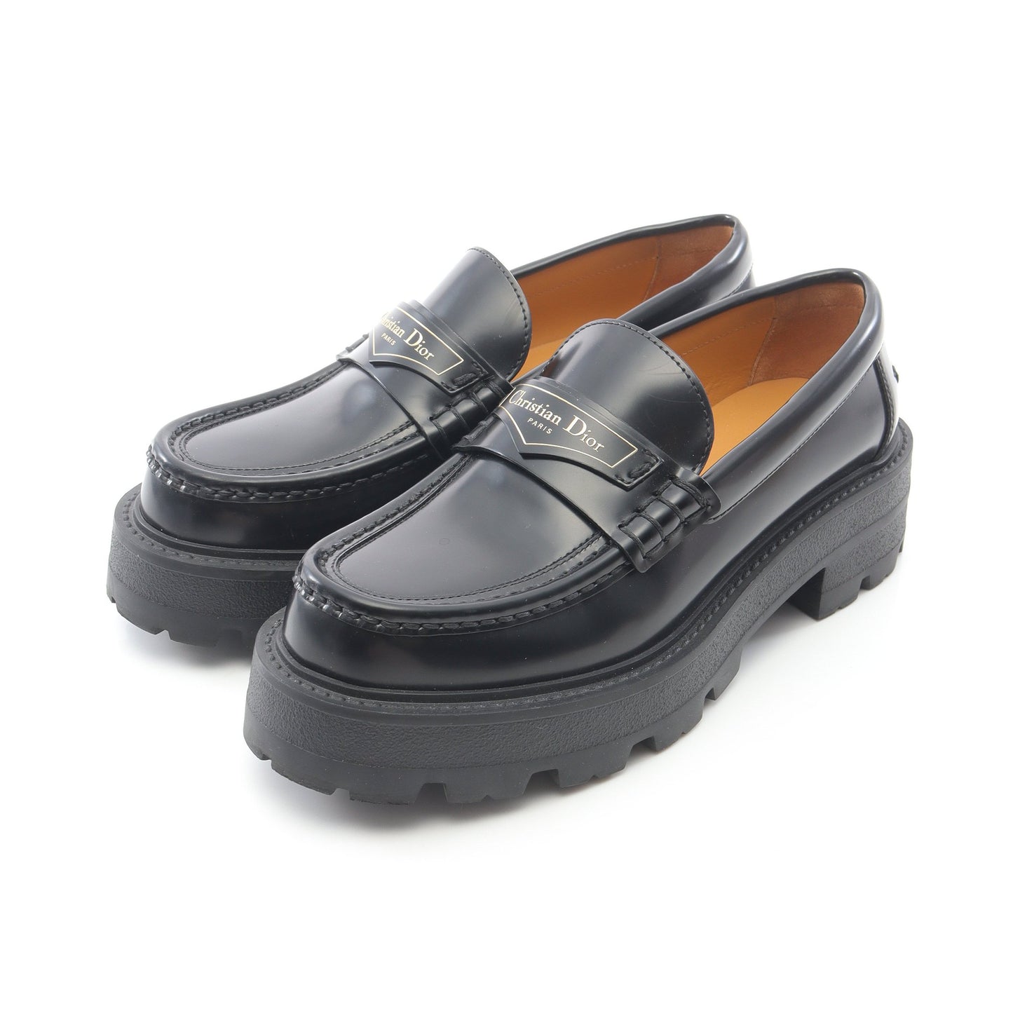 Dior Boy プラットフォーム ローファー レザー ブラック クリスチャンディオール シューズ Christian Dior