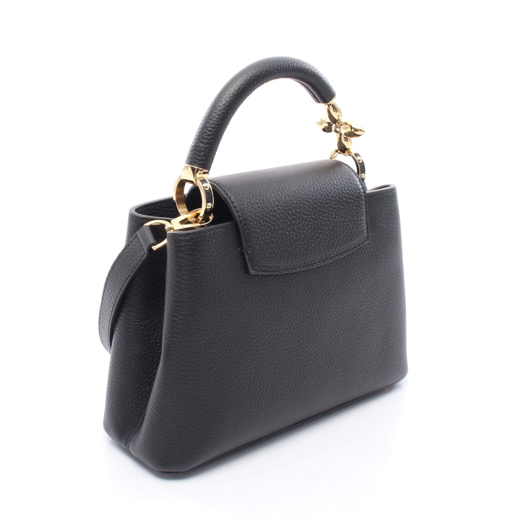 カプシーヌBB パルナセア ハンドバッグ レザー ブラック 2WAY ルイ