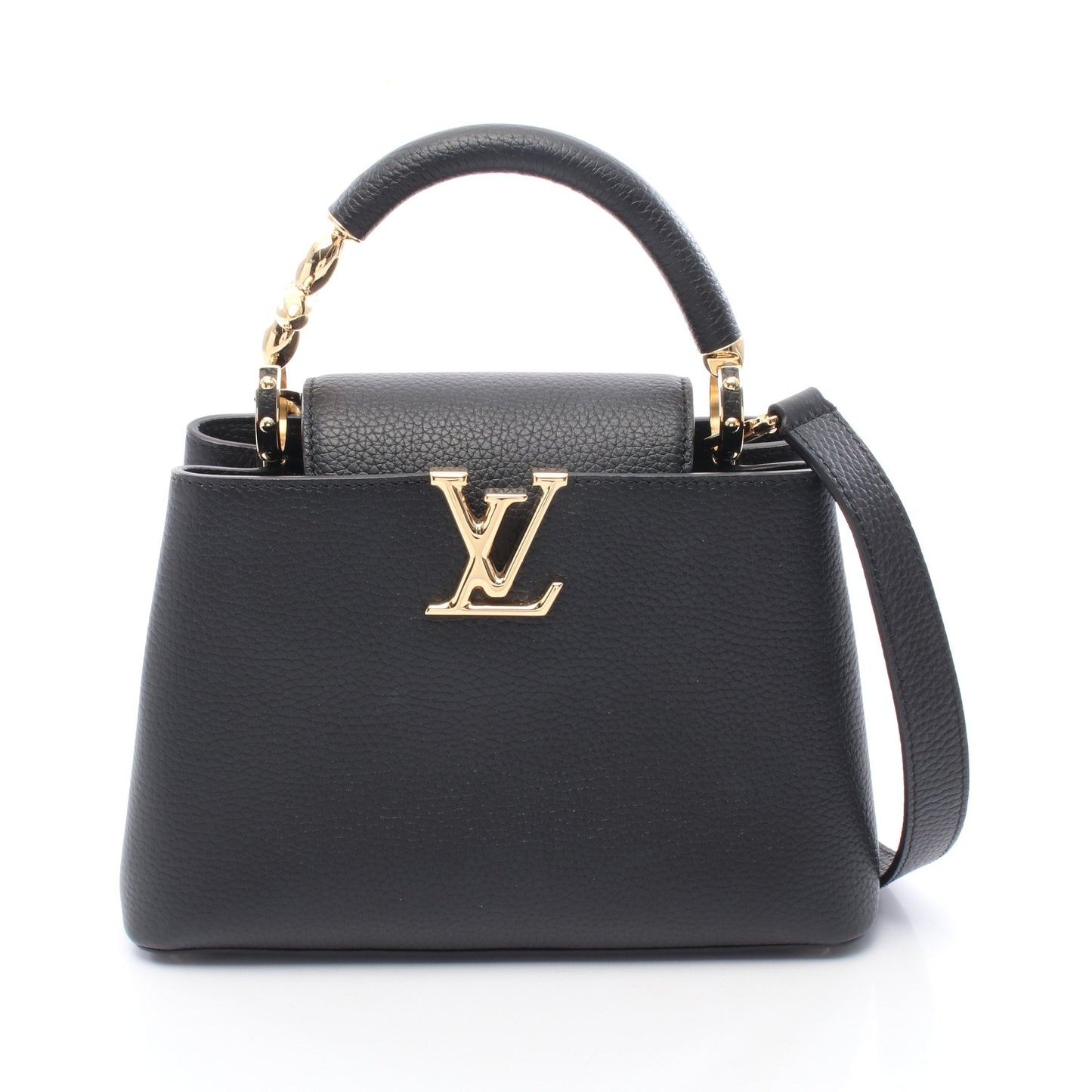 カプシーヌBB パルナセア ハンドバッグ レザー ブラック 2WAY ルイヴィトン バッグ LOUIS VUITTON