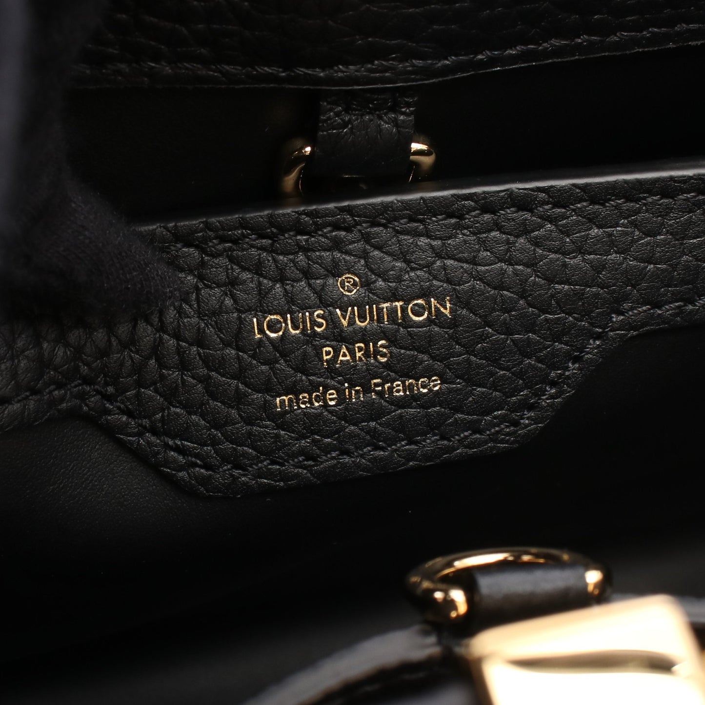 カプシーヌBB パルナセア ハンドバッグ レザー ブラック 2WAY ルイヴィトン バッグ LOUIS VUITTON