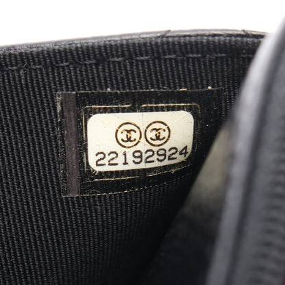 マトラッセ チェーンウォレット キャビアスキン ブラック シルバー金具 シャネル バッグ CHANEL