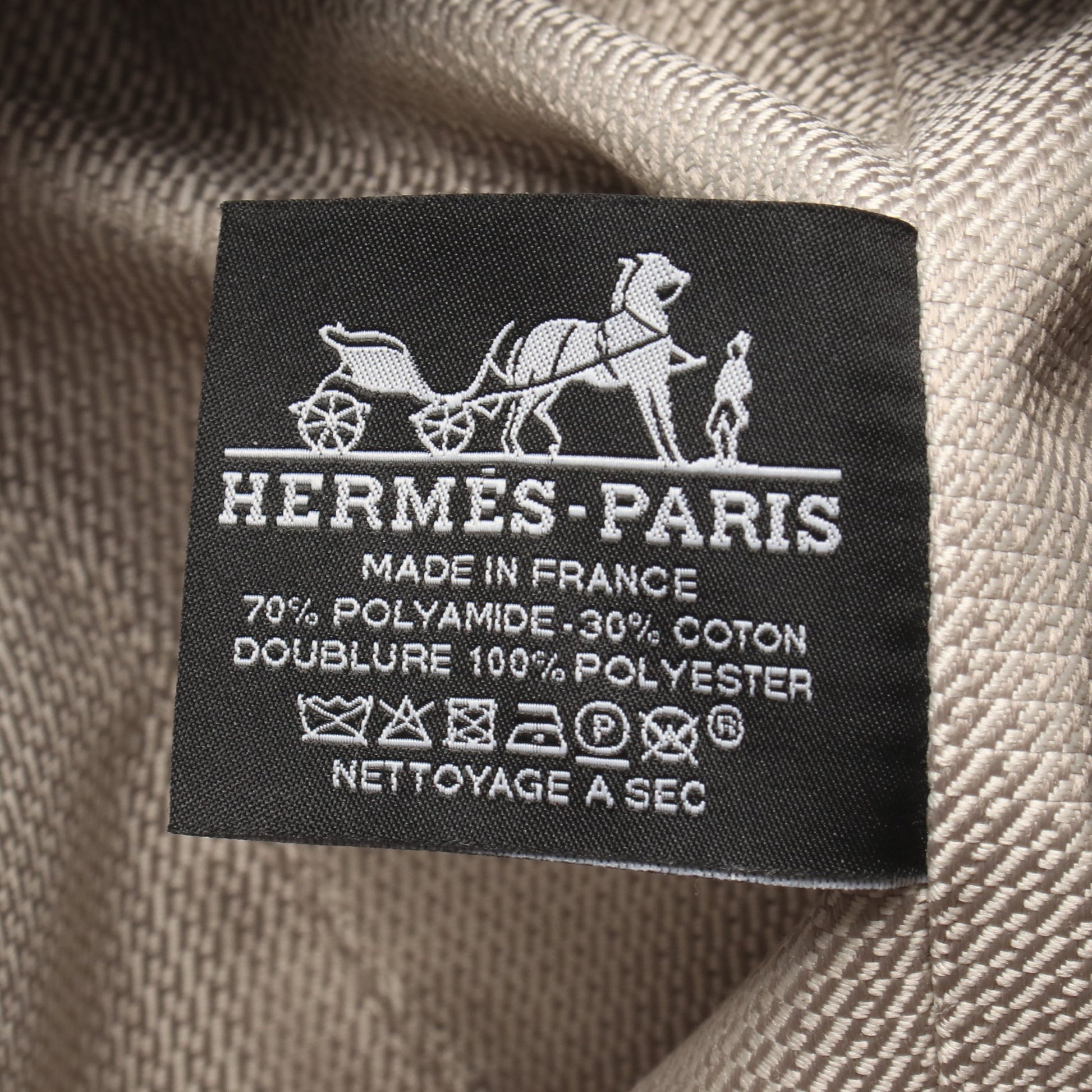 ブリッドアブラックGM ハンドバッグ キャンバス ブラック ネイビー シルバー金具 エルメス バッグ HERMES